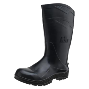 BOTA PVC CANO LONGO PRETA S/FORRO MARLUVAS (Linha All Work)