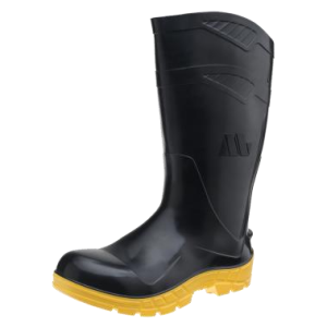 BOTA PVC CANO MEDIO SOLADO AMARELO S/FORRO MARLUVAS (Linha All Work)