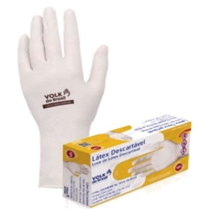 LUVA PROCEDIMENTO LÁTEX DESCARTAVEL VOLK